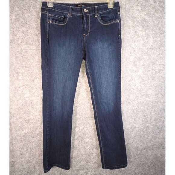 White House Black Market Denim - White House Black Market Women's Denim Jeans Slim Ankle Flat Front Blue Size 10R